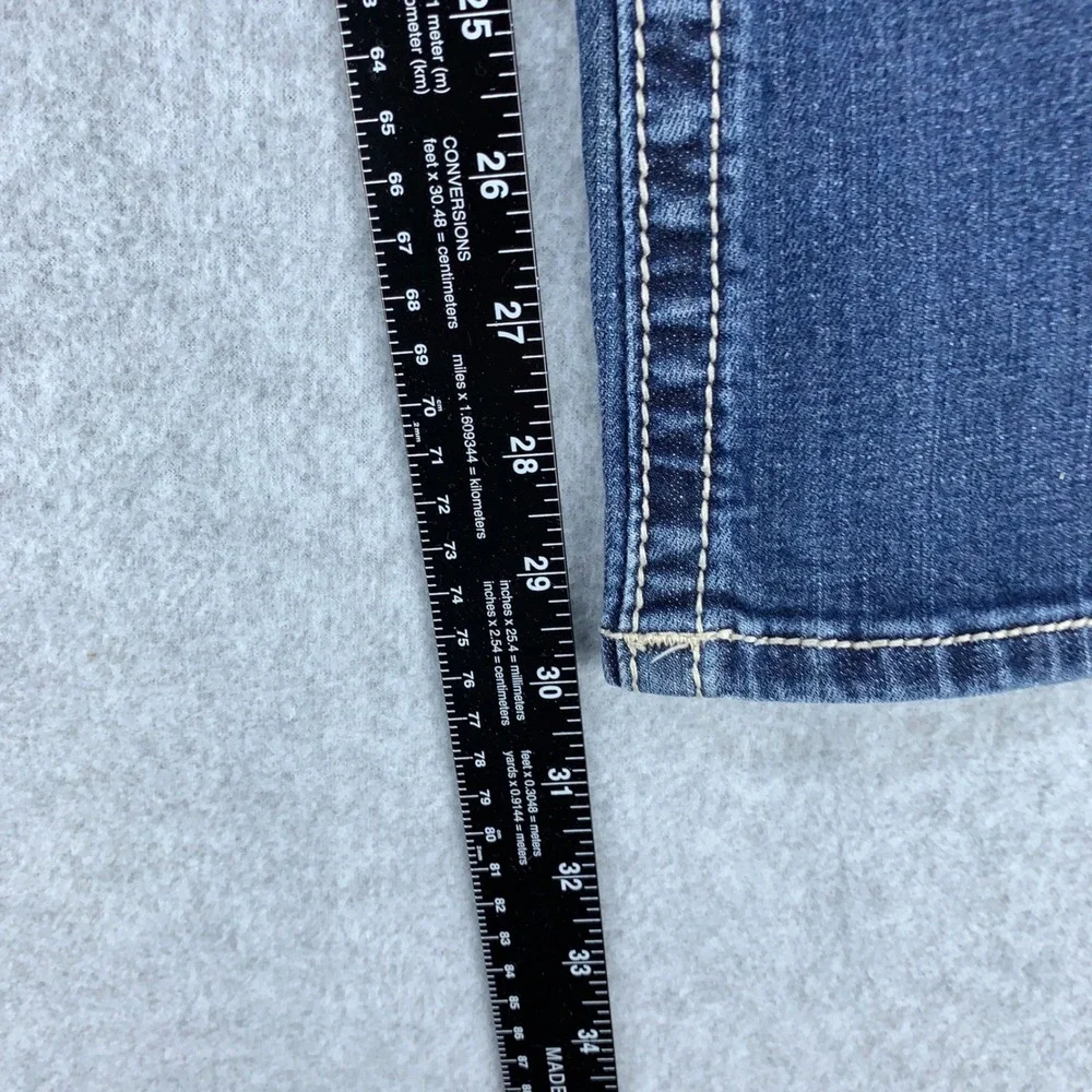 Miss Me Signature Bootcut Jeans Womens 28 Blue Embellished JM1232BV